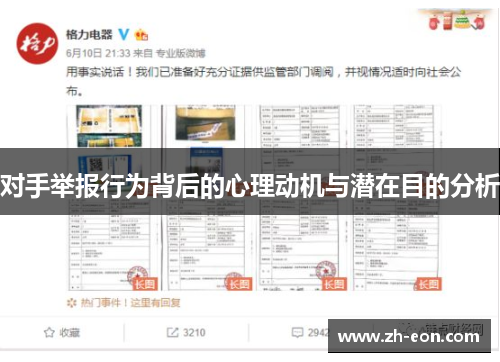 对手举报行为背后的心理动机与潜在目的分析